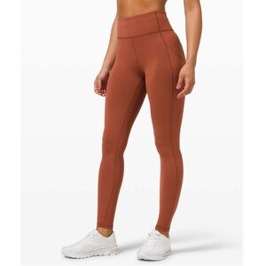 Lululemon Invigorate‎ High Rise Tight 4 Dark Terracotta